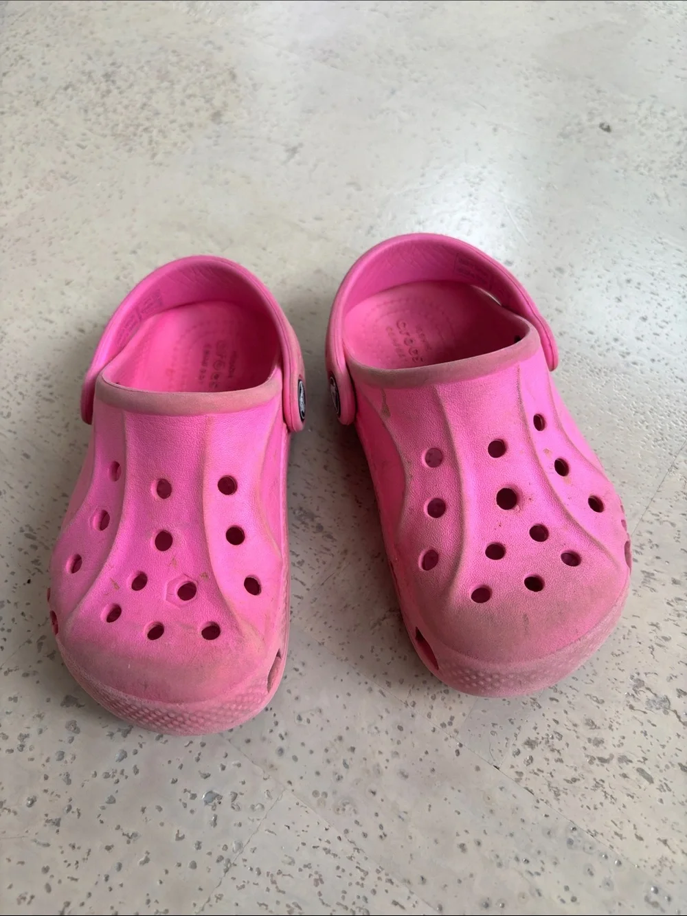 Kids Lightweight Pink Slip-On Crocs
